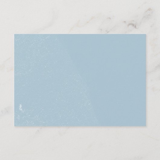 ライトブルーウォーター色フローラベビーシャワーアドバイス エンクロージャーカード (裏面)