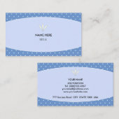 ライトブルーエレガントと星空の背景 名刺 (正面/裏面)