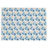 ライトブルーエレガントと金ゴールドフローラの水色 ラージペーパーバッグ (裏面)