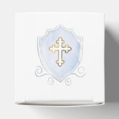 ライトブルーエレガントウォーターカラークレストバプティスキューブ フェイバーボックス (上部)