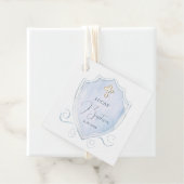 ライトブルーエレガントウォーターカラークレストバプテスマ フェイバータグ (インサイチュ)