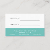 ライトブルーエレガントウォーター色サロン紹介 名刺 (裏面)