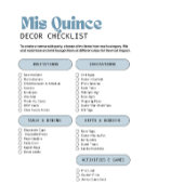 ライトブルーエレガントキンセアニラ – カスタム写真 三つ折り招待状