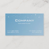 ライトブルーエレガントスターリープロフェッショナル 名刺 (裏面)