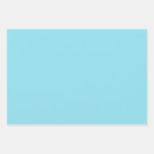 ライトブルーエレガントミニマル主義とシック ラッピングペーパーシート (正面3)