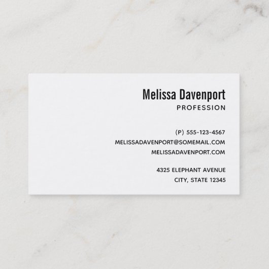 ライトブルーエレファントオンドリームブルーの水彩 名刺 (裏面)