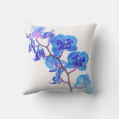 ライトブルーオーキッド装飾用クッション クッション (裏面)