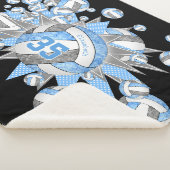 ライトブルーガーリーグレーバレーカスタムボール シェルパブランケット (3/4)