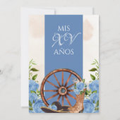 ライトブルーキンセアニェラヴィンテージシャーロウェスタンバラ 招待状 (裏面)