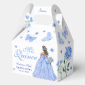 ライトブルーキンセアニラバタフライとバラフローラ フェイバーボックス (正面)