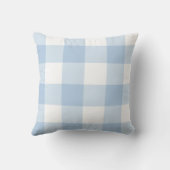 ライトブルーギンガム装飾用クッション クッション (裏面)
