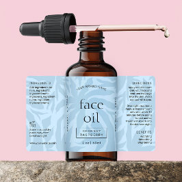 ライトブルークリーナー2 OZスキンケアボトルラベル ラベル