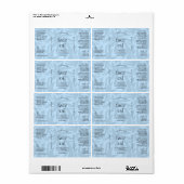 ライトブルークリーナー2 OZスキンケアボトルラベル ラベル (フルシート)