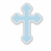 ライトブルークロスカスタムカットビニールシール シール (正面)