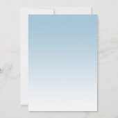 ライトブルーグラムグリッタースウィート16 招待状 (裏面)