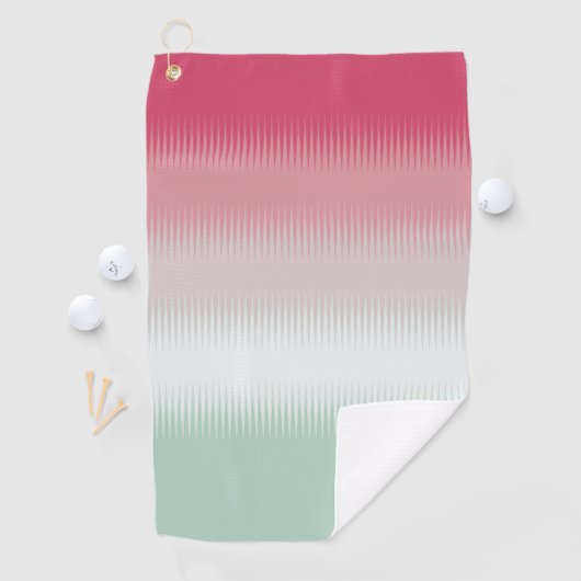 ライトブルーグリーングレーグレーマルーンレッド ゴルフタオル (インサイチュ)