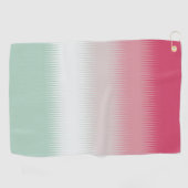 ライトブルーグリーングレーグレーマルーンレッド ゴルフタオル (横)