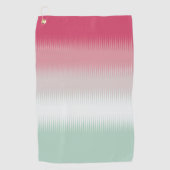 ライトブルーグリーングレーグレーマルーンレッド ゴルフタオル (正面)