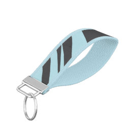 ライトブルーグレートレンディーシックモダン リストバンドキーホルダー