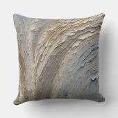 ライトブルーグレー金ゴールド抽象芸術 クッション (裏面)