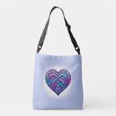 ライトブルーケルトハート クロスボディバッグ (裏面)