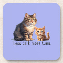 ライトブルーサッシキャットテーマ懸命プラスチックコースター