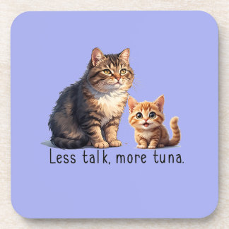 ライトブルーサッシキャットテーマ懸命プラスチックコースター コースター