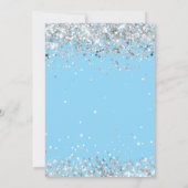 ライトブルーシルバー10thバースデーパーティー 招待状 (裏面)