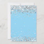 ライトブルーシルバー11thバースデーパーティー 招待状 (裏面)