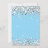 ライトブルーシルバー15thバースデーパーティー 招待状 (裏面)