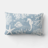 ライトブルーシーホース腰枕 ランバークッション (裏面)