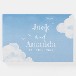 ライトブルースカイウォーター結婚カラーズゲストブック ゲストブック