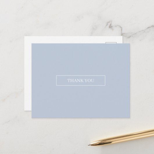 ライトブルースカイシンプルズThank Youポストカード ポストカード (正面/裏面インサイチュ)