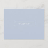 ライトブルースカイシンプルズThank Youポストカード ポストカード (正面)