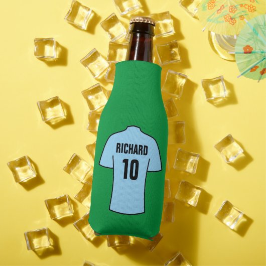 ライトブルースカイブルーのサッカーシャツ ボトルクーラー (インサイチュ 夏)