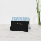 ライトブルーストライプありがとう サンキューカード (正面)