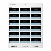 ライトブルーストライプのパターン ラベル (フルシート)