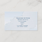 ライトブルーストライプの抽象芸術図形 名刺 (裏面)