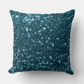 ライトブルーセクフェイクイングリッター装飾用クッション クッション (正面)