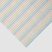 ライトブルーソフトグリーン赤面ピンクストライプ色パターン 薄葉紙 (詳細)
