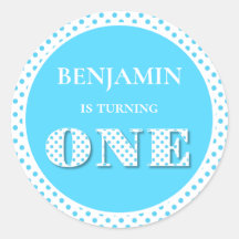 ライトブルーターニングワン水玉模様