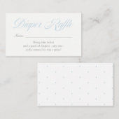 ライトブルーダイヤモンドおむつラッフルカード エンクロージャーカード (正面/裏面)