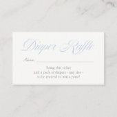 ライトブルーダイヤモンドおむつラッフルカード エンクロージャーカード (正面)