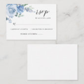 ライトブルーダスティフローラ植物保存日 エンクロージャーカード (正面/裏面)