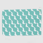 ライトブルーダッシュンドギフトゴルフタオル ゴルフタオル (横)