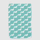 ライトブルーダッシュンドギフトゴルフタオル ゴルフタオル (正面)