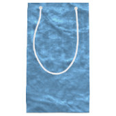 ライトブルーテクスチャ紙 スモールペーパーバッグ (正面)