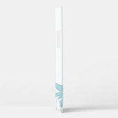 ライトブルーデイジーオン白 Case-Mate iPhoneケース (裏面 / 右)