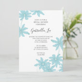 ライトブルーデイジーブライダルシャワー 招待状 (スタンド正面)