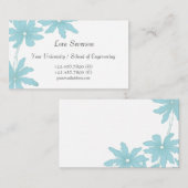 ライトブルーデイジー卒業 コーリングカード (正面/裏面)